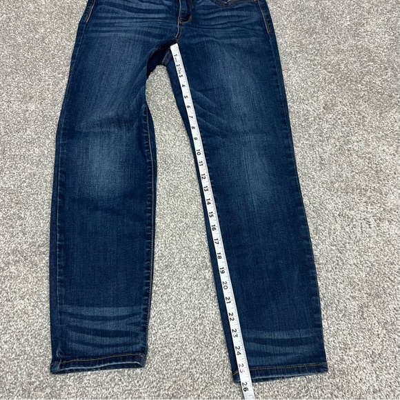 Judy Blue Jeans Women 9/29 Relaxed Fit Ankle Jeans Dark High Rise Denim Stretch - Picture 2 of 10